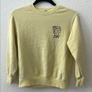 Uniqlo Yellow Crewneck Sweatshirt Size 9-10Y